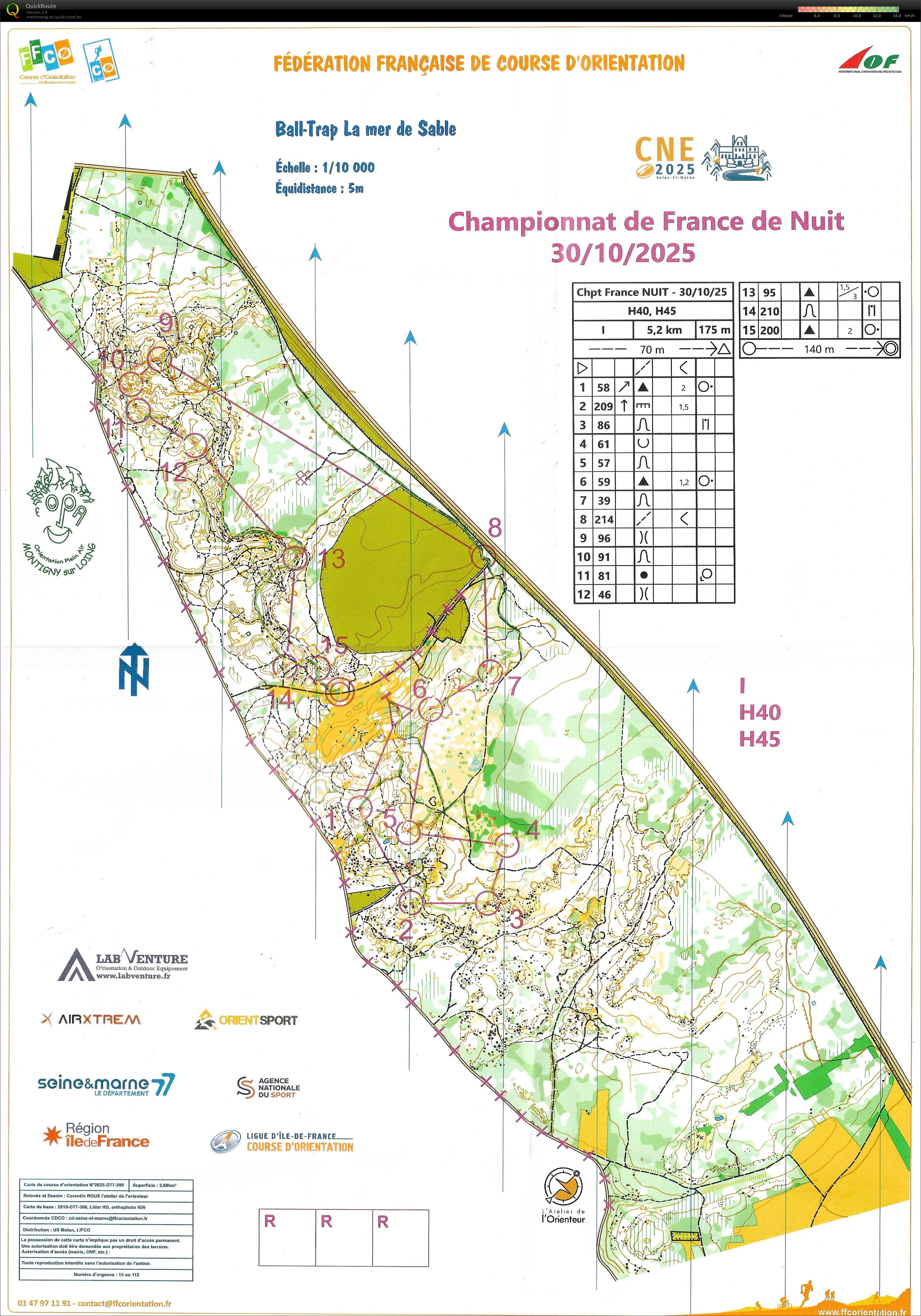 Championnat de France de Nuit (30/10/2025)