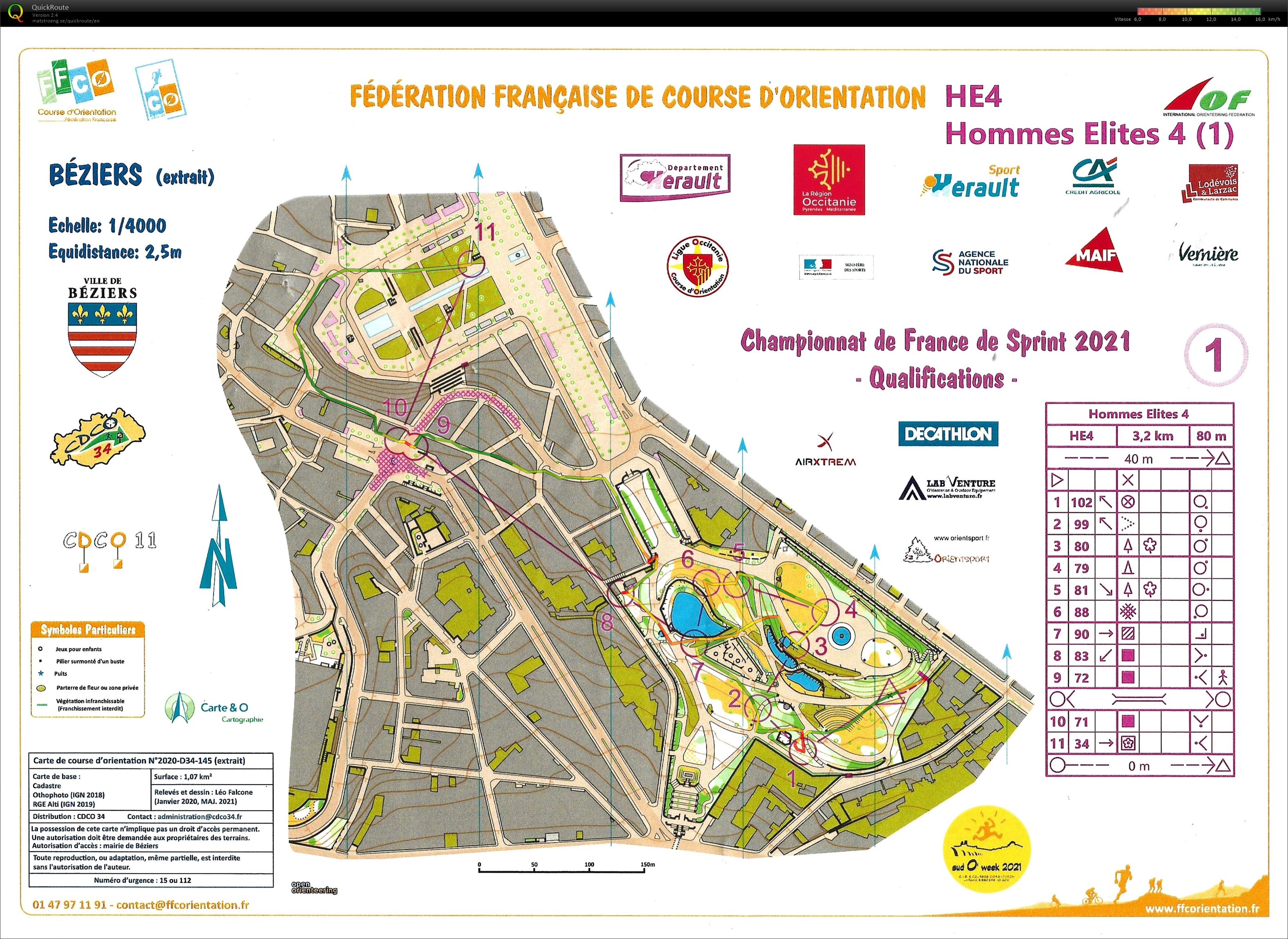 Championnat de France Sprint - Qualif (Partie 1) (30/10/2021)